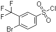 4-溴-3-(三氟甲基)苯磺酰氯分子结构 (CAS 351003-47-9)