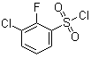 3-氯-2-氟苯磺酰氯分子结构 (CAS 351003-48-0)