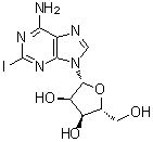 2-碘腺苷分子结构 (CAS 35109-88-7)