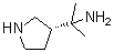 结构式 CAS# 351362-84-0, (3R)-alpha,alpha-二甲基-3-吡咯烷甲胺