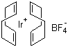 双(1,5-环辛二烯)四氟硼酸铱(I)分子结构 (CAS 35138-23-9)