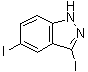 3,5-二碘-1H-吲唑分子结构 (CAS 351456-48-9)
