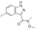5-碘-N-甲氧基-N-甲基-1H-吲唑-3-甲酰胺分子结构 (CAS 351457-14-2)