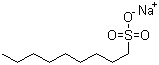 结构式 CAS# 35192-74-6, 正壬烷磺酸钠