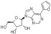 6-(2-Furanyl)-9-beta-D-ribofuranosyl-9H-purine molecular structure (CAS 352025-81-1)