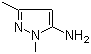 5-氨基-1,3-二甲基吡唑分子结构 (CAS 3524-32-1)