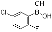 5-氯-2-氟苯硼酸分子结构 (CAS 352535-83-2)