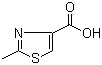 结构式 CAS# 35272-15-2, 2-甲基-1,3-噻唑-4-羧酸
