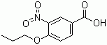 3-硝基-4-丙氧基苯甲酸分子结构 (CAS 35288-44-9)