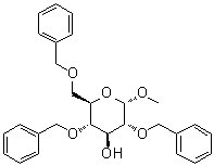 甲基 2,4,6-三-O-苄基-alpha-D-吡喃葡萄糖苷分子结构 (CAS 35303-86-7)