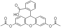 二氢荧光素二乙酸酯分子结构 (CAS 35340-49-9)