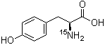 L-酪氨酸-<sup>15</sup>N分子结构 (CAS 35424-81-8)
