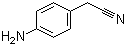 structure of CAS# 3544-25-0, 4-Aminobenzyl cyanide;4-Aminophenylacetonitrile