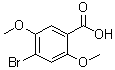 4-溴-2,5-二甲氧基苯甲酸分子结构 (CAS 35458-39-0)