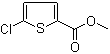 5-氯-2-噻吩羧酸甲酯分子结构 (CAS 35475-03-7)