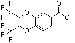 3,4-双(2,2,2-三氟乙氧基)苯甲酸分子结构 (CAS 35480-54-7)
