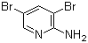 2-氨基-3,5-二溴吡啶分子结构 (CAS 35486-42-1)