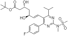 瑞舒伐他汀叔丁酯分子结构 (CAS 355806-00-7)