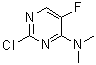 2-Chloro-5-fluoro-N,N-dimethyl-4-pyrimidinamine molecular structure (CAS 355829-23-1)