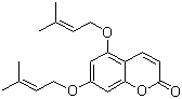 5,7-双(异戊烯基氧基)香豆素分子结构 (CAS 35590-38-6)