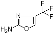 2-氨基-4-(三氟甲基)恶唑分子结构 (CAS 35629-71-1)