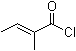 反式-2-甲基-2-丁烯酰氯分子结构 (CAS 35660-94-7)