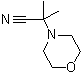 结构式 CAS# 35666-81-0, alpha,alpha-二甲基-4-吗啉乙腈