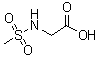 N-(甲基磺酰基)甘氨酸分子结构 (CAS 35688-18-7)