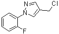 4-(氯甲基)-1-(2-氟苯基)-1H-吡唑分子结构 (CAS 35715-72-1)