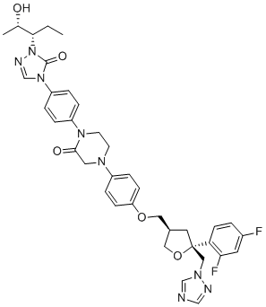 泊沙康唑3-氧代杂质分子结构 (CAS 357189-94-7)