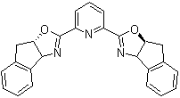 2,6-双[(3aR,8aS)-(+)-8H-茚并[1,2-d]恶唑啉-2-基]吡啶分子结构 (CAS 357209-32-6)
