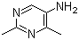 2,4-二甲基-5-氨基嘧啶分子结构 (CAS 35733-53-0)