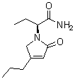 (alphaS)-alpha-乙基-2,5-二氢-2-氧代-4-丙基-1H-吡咯-1-乙酰胺分子结构 (CAS 357338-13-7)