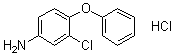 3-氯-4-苯氧基苯胺盐酸盐分子结构 (CAS 35734-64-6)