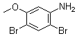 结构式 CAS# 35736-52-8, 2,4-二溴-5-甲氧基苯胺