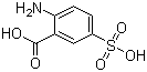 2-氨基-5-磺基苯甲酸分子结构 (CAS 3577-63-7)