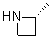 (R)-2-甲基吖丁啶分子结构 (CAS 35848-07-8)