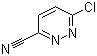 6-氯哒嗪-3-甲腈分子结构 (CAS 35857-89-7)
