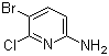 5-溴-6-氯吡啶-2-胺分子结构 (CAS 358672-65-8)