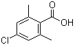 4-氯-2,6-二甲基苯甲酸分子结构 (CAS 35887-72-0)