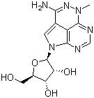structure of CAS# 35943-35-2, Triciribine;1,5-Dihydro-5-methyl-1-beta-D-ribofuranosyl-1,4,5,6,8-pentaazaacenaphthylen-3-amine