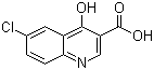 6-氯-4-羟基喹啉-3-羧酸分子结构 (CAS 35973-14-9)