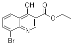 8-溴-4-羟基-3-喹啉羧酸乙酯分子结构 (CAS 35975-57-6)