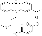 马来酸乙酰丙嗪分子结构 (CAS 3598-37-6)