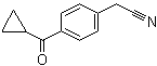 4-(环丙基羰基)苯乙腈分子结构 (CAS 35981-67-0)