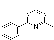 2,4-二甲基-6-苯基-1,3,5-三嗪分子结构 (CAS 3599-61-9)