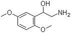 2-氨基-1-(2,5-二甲氧基苯基)乙醇分子结构 (CAS 3600-87-1)