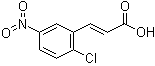 2-氯-5-硝基肉桂酸分子结构 (CAS 36015-19-7)