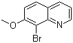 8-溴-7-甲氧基喹啉分子结构 (CAS 36023-06-0)