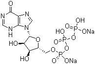次黄嘌呤核苷-5'-三磷酸二钠分子结构 (CAS 36051-67-9)